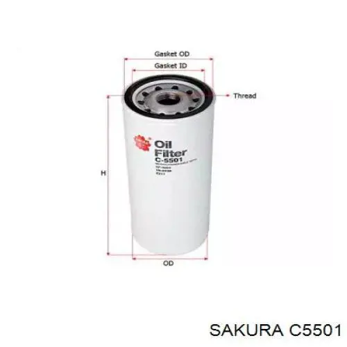 Купить C5501 Sakura Фильтр центробежный очистки масла