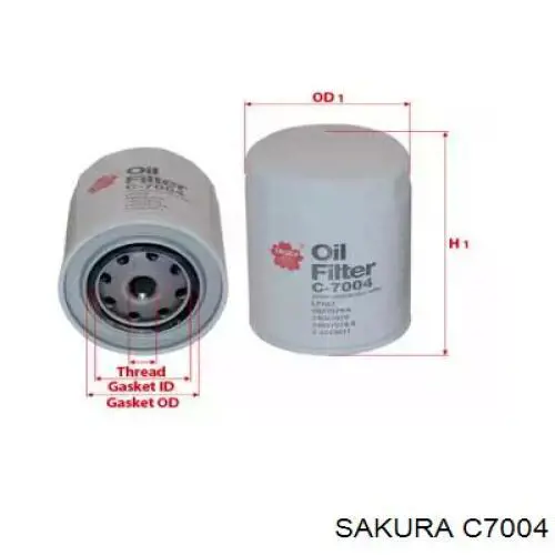 C7004 Sakura масляный фильтр