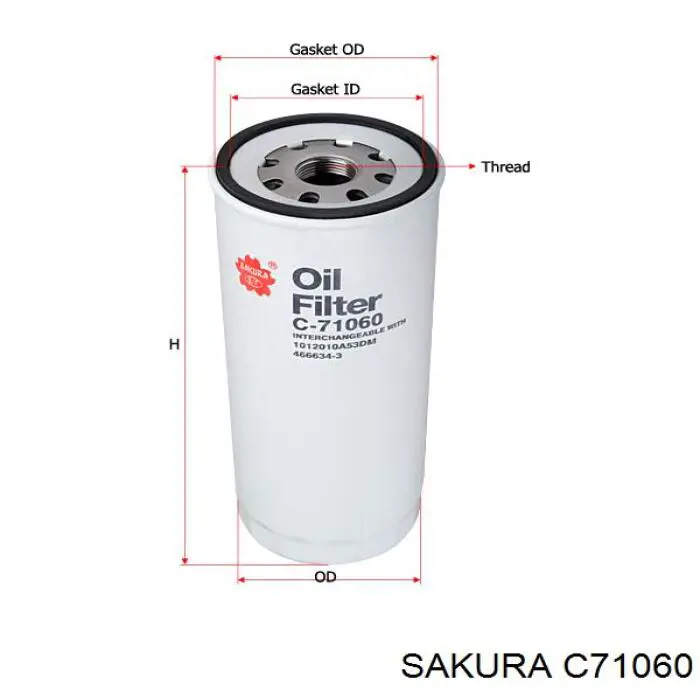 C71060 Sakura масляный фильтр