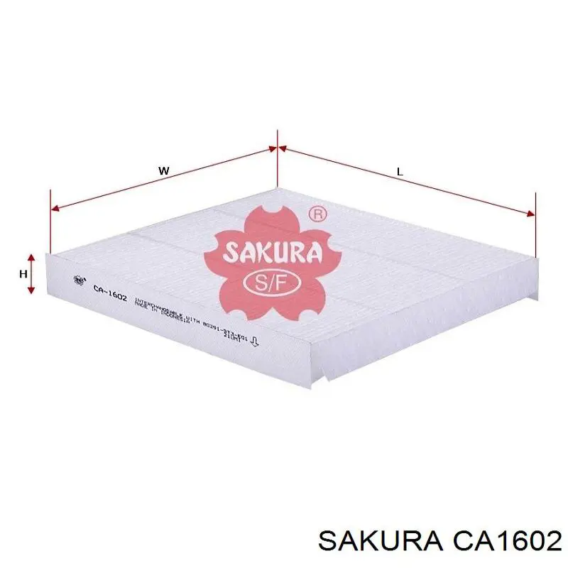 Фильтр салона CA1602 Sakura