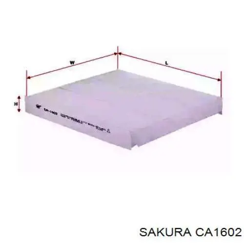 Фильтр воздушный отопителя Sakura CA1602 цена, от 5.05 USD