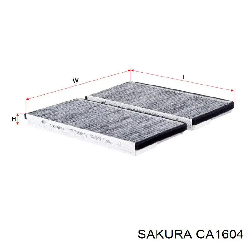 Фильтр воздушный отопителя Sakura CA1604 цена, от 5.69 USD