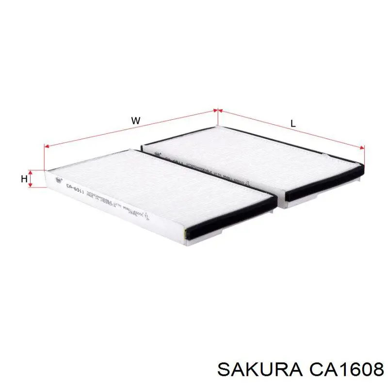 Фильтр воздушный отопителя Sakura CA1608 цена, от 5.04 USD