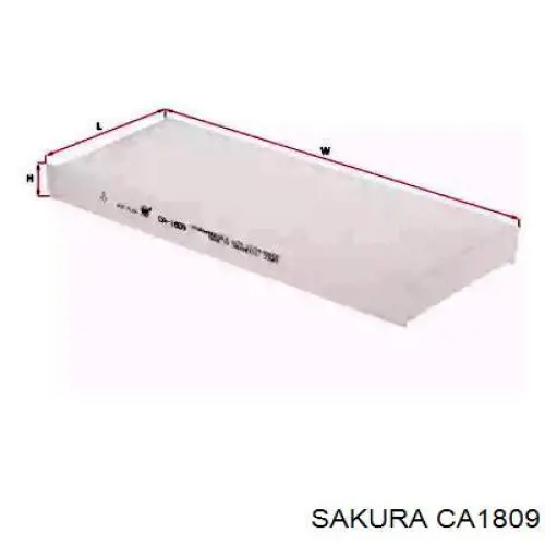 Купить CA1809 Sakura Фильтр салона угольный