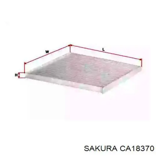 Фильтр воздушный отопителя Sakura CA18370 цена, от 7.49 USD