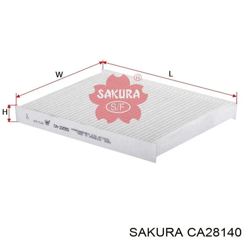 Фильтр салона CA28140 Sakura