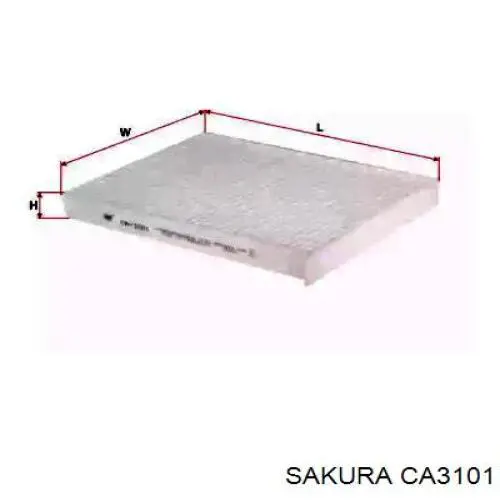 Фильтр салона CA3101 Sakura