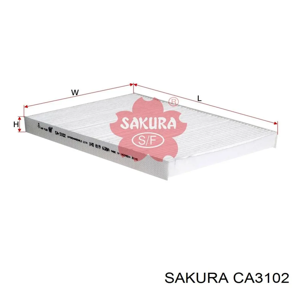 CA3102 Sakura фильтр салона