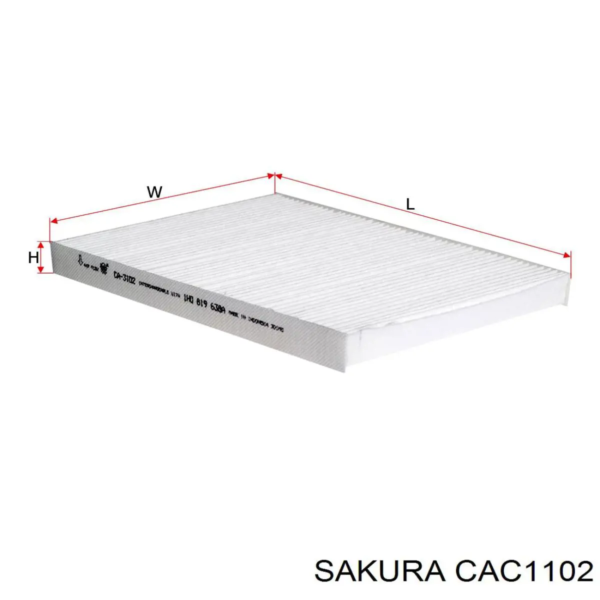 Фильтр воздушный отопителя Sakura CAC1102 цена, от 5.47 USD