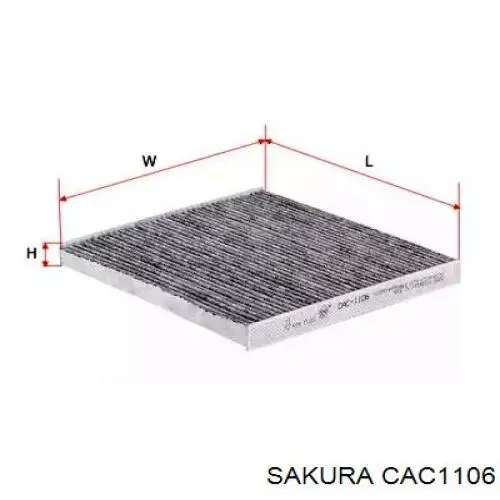 Купить CAC1106 Sakura Фильтр салона угольный