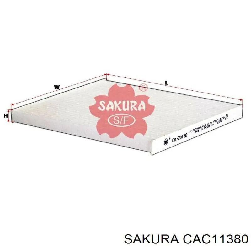 Фильтр воздушный отопителя Sakura CAC11380 цена, от 7.33 USD