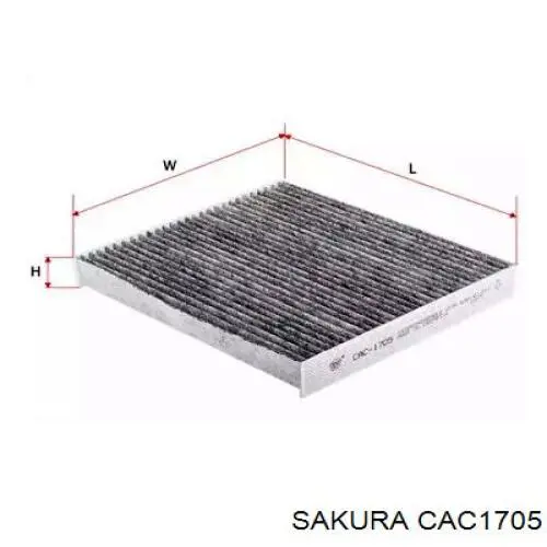 Купить CAC1705 Sakura Фильтр салона угольный
