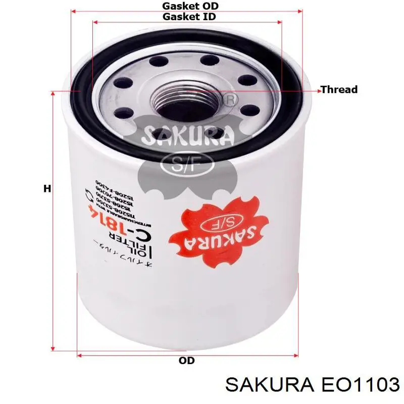 Купить EO1103 Sakura Фильтр центробежный очистки масла