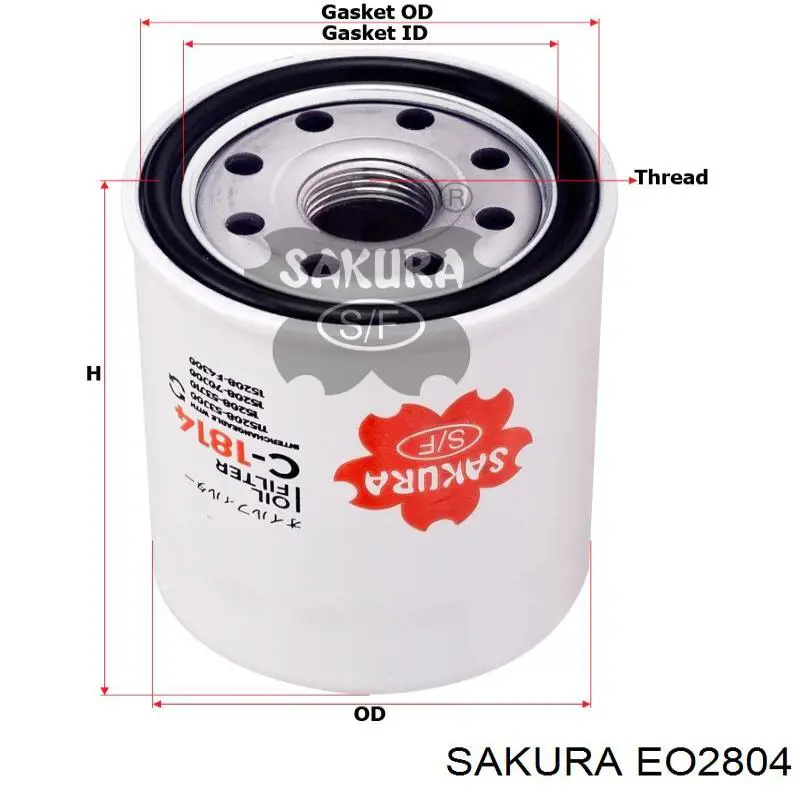 Фильтр очистки масла центробежный Sakura EO2804 цена, от 5.21 USD