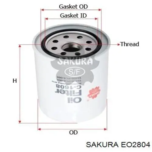Купить EO2804 Sakura Фильтр центробежный очистки масла