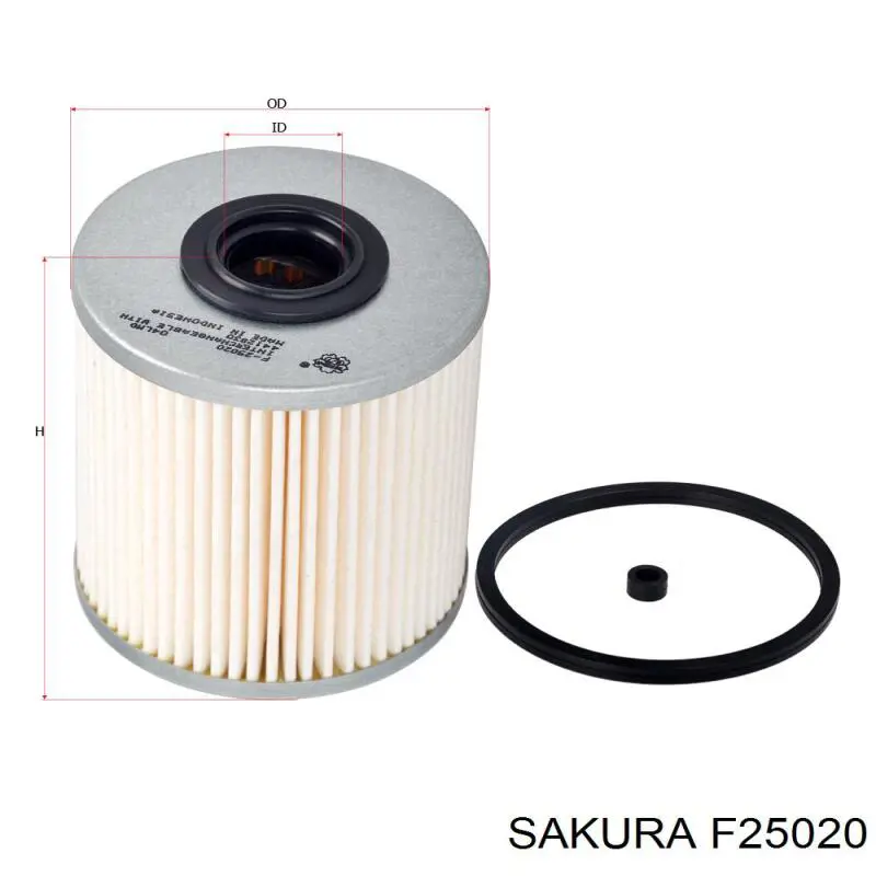 F25020 Sakura топливный фильтр