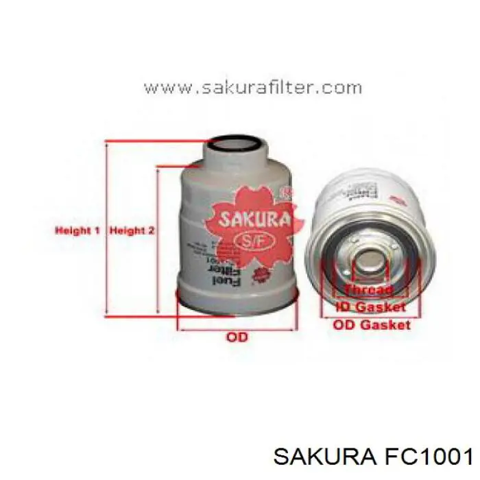 FC1001 Sakura топливный фильтр