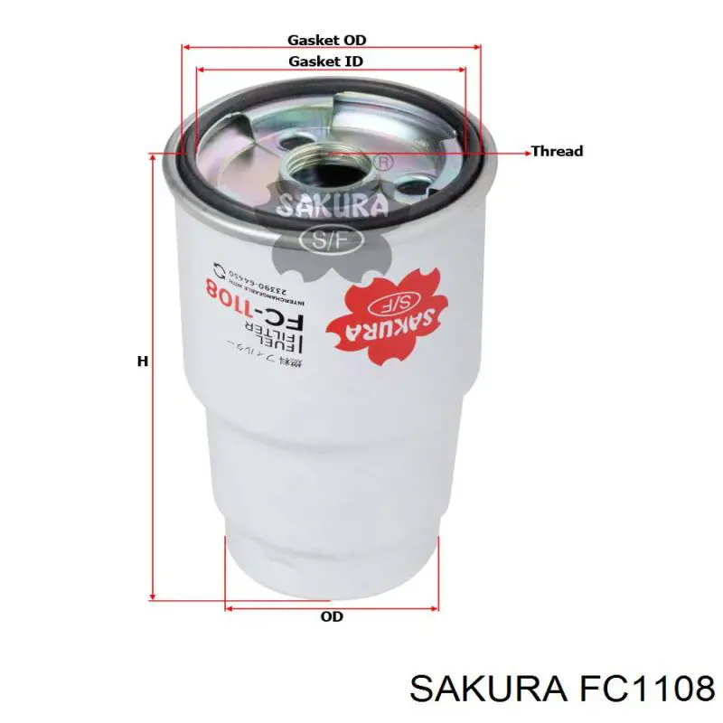 FC1108 Sakura топливный фильтр