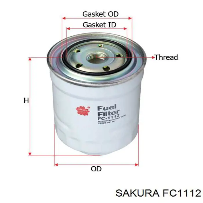 FC1112 Sakura топливный фильтр