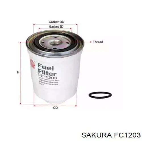 Топливный фильтр FC1203 Sakura
