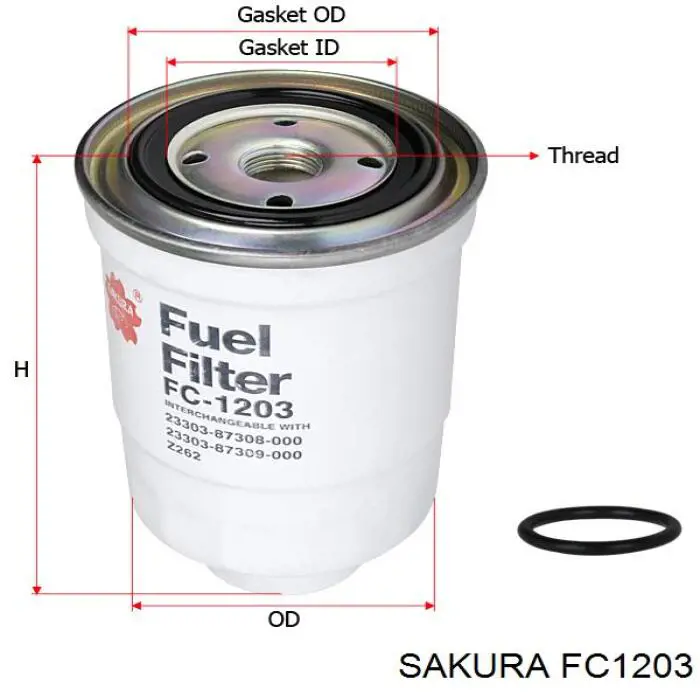 FC1203 Sakura топливный фильтр