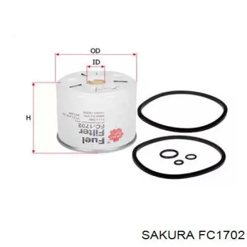 FC1702 Sakura топливный фильтр