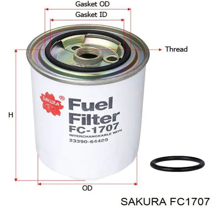 FC1707 Sakura Фильтр топлива