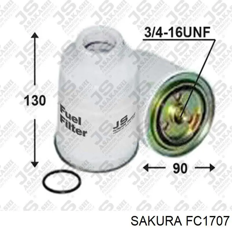 Фильтр топливный Sakura FC1707