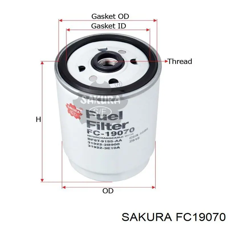 FC-19070 Sakura топливный фильтр