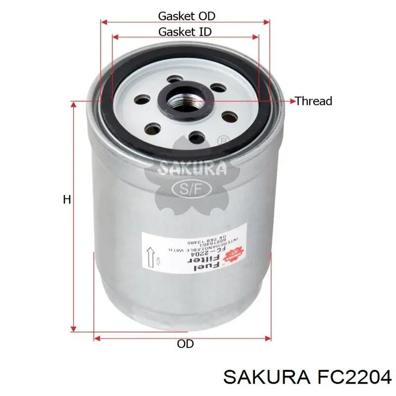 FC2204 Sakura топливный фильтр