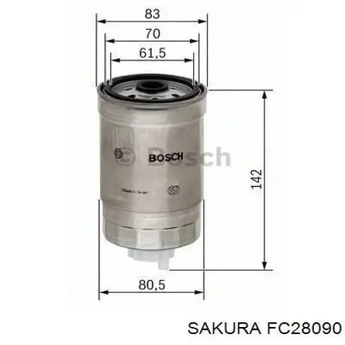 Топливный фильтр FC28090 Sakura