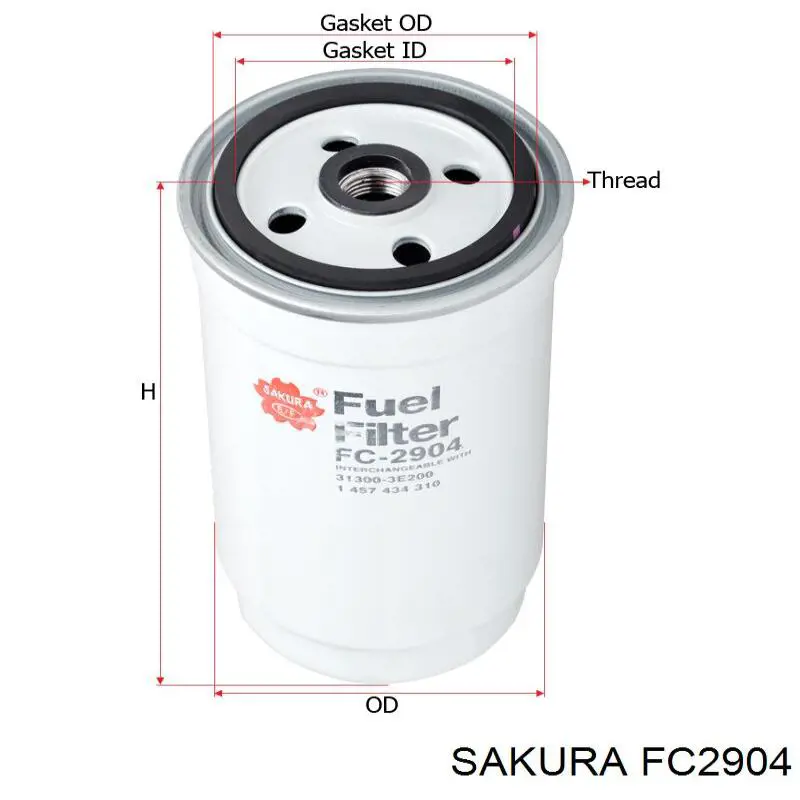 FC2904 Sakura топливный фильтр
