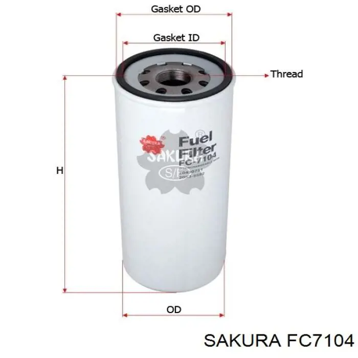 Купить FC7104 Sakura Фильтр-отстойник топлива грубой очистки