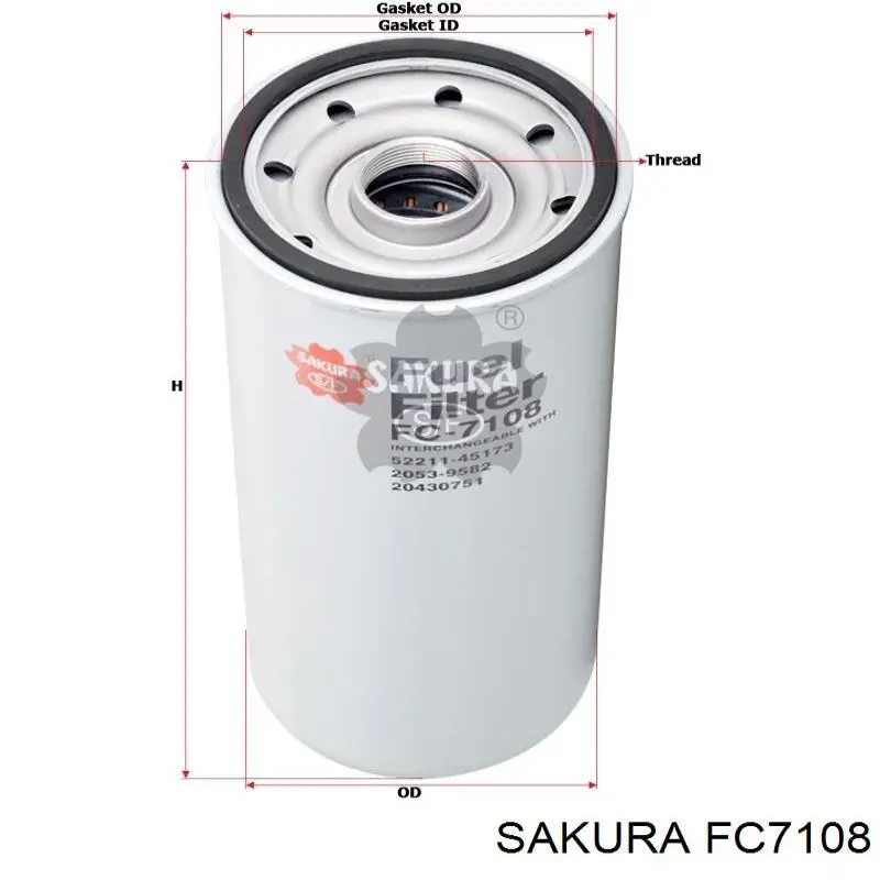 Купить FC7108 Sakura Фильтр-отстойник топлива грубой очистки