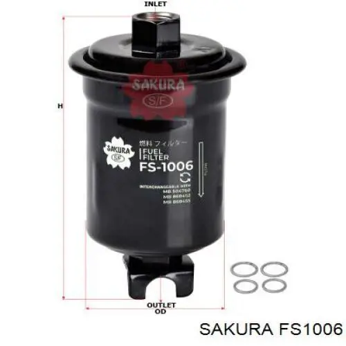 FS1006 Sakura Фильтр топлива