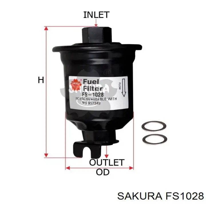 Топливный фильтр FS1028 Sakura