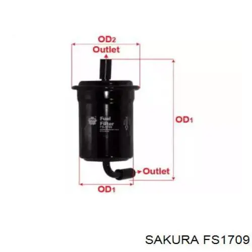FS1709 Sakura топливный фильтр
