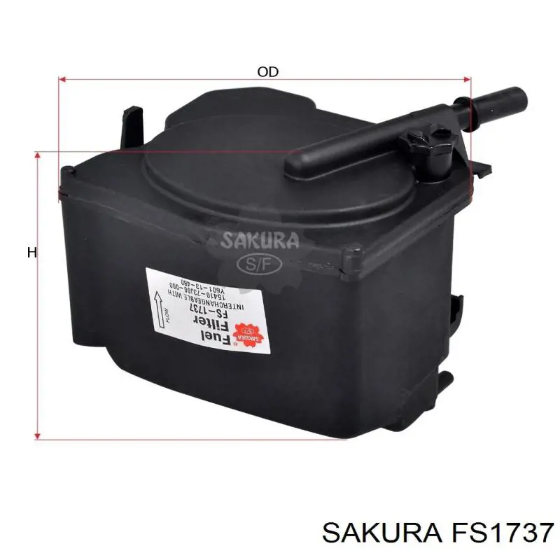 FS1737 Sakura топливный фильтр