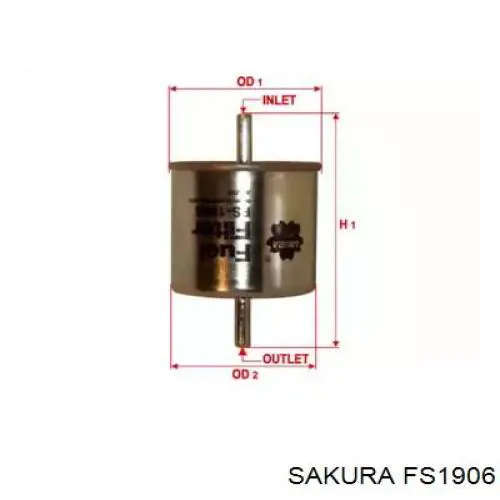 FS-1906 Sakura топливный фильтр