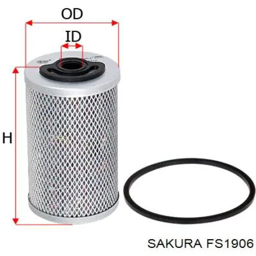 Фильтр тонкой очистки топлива Sakura FS1906 цена, от 6.53 USD