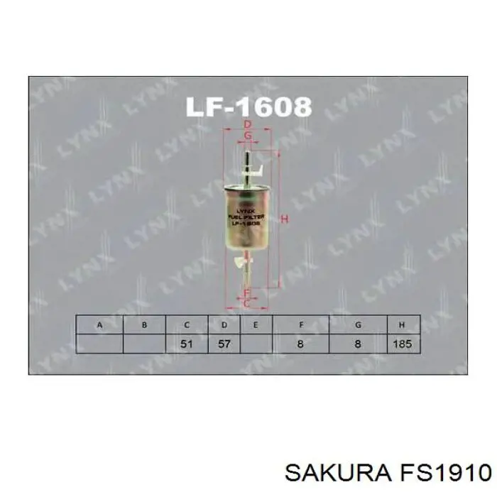 Купить FS1910 Sakura Фильтр-отстойник топлива грубой очистки