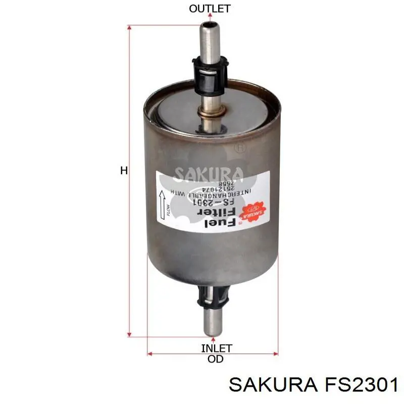 FS2301 Sakura топливный фильтр