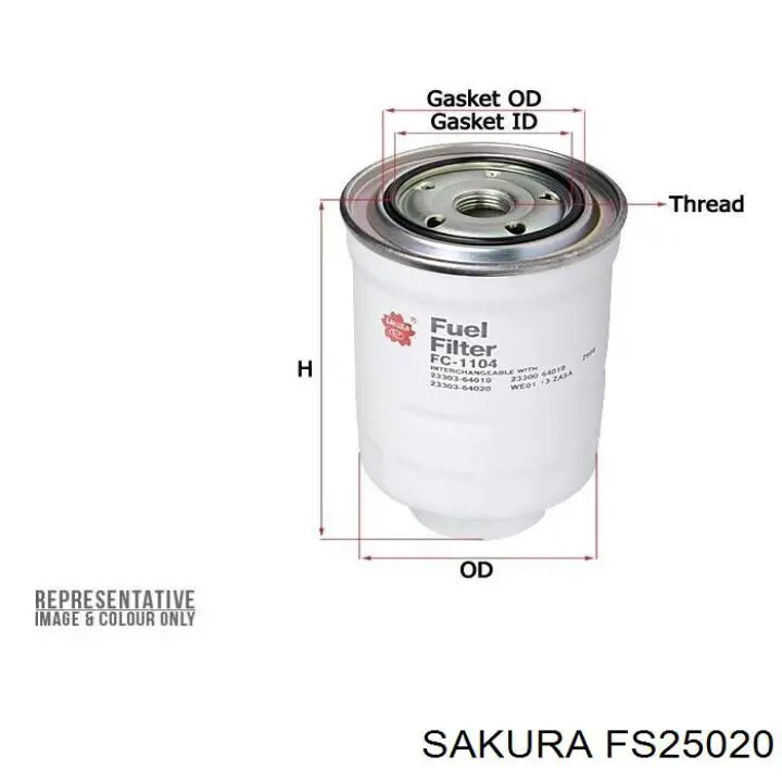 FS25020 Sakura Фильтр топлива