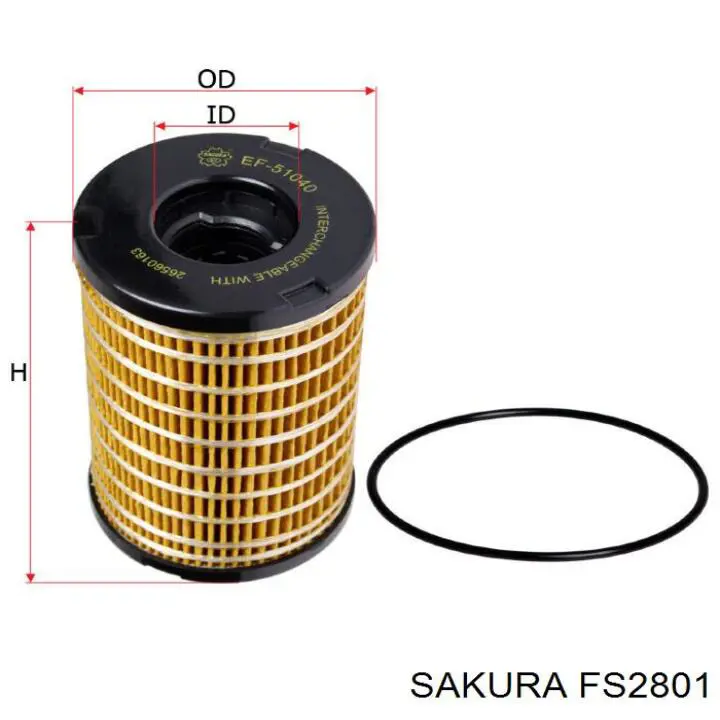 FS2801 Sakura Фильтр топлива