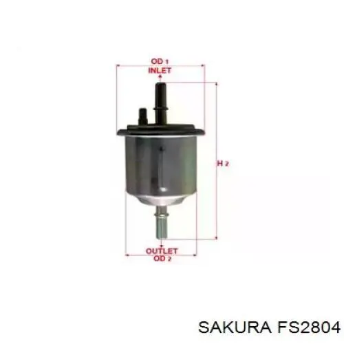 FS2804 Sakura топливный фильтр