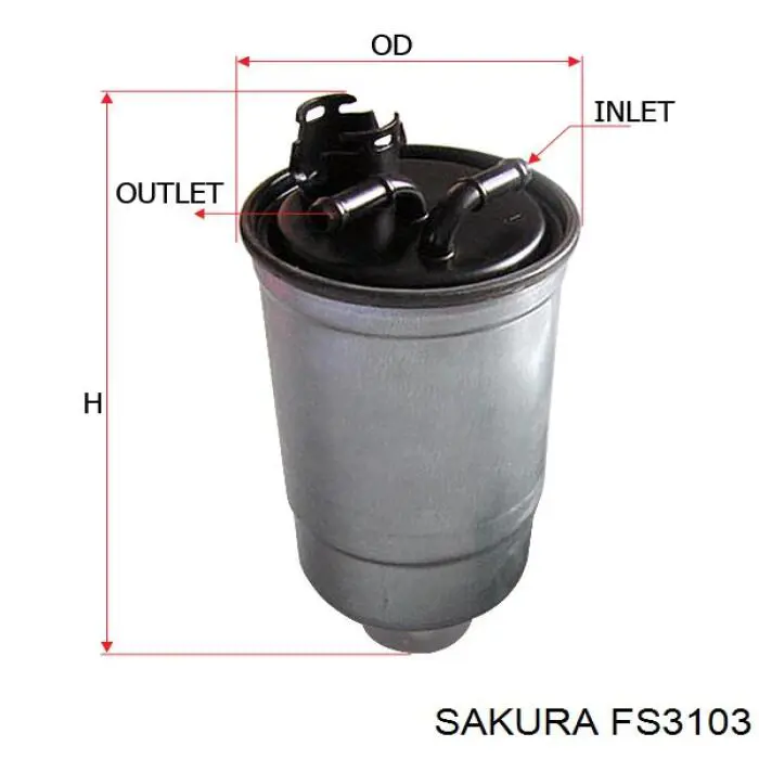 FS3103 Sakura топливный фильтр