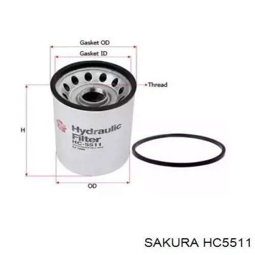 Фильтр гидравлической системы HC5511 Sakura