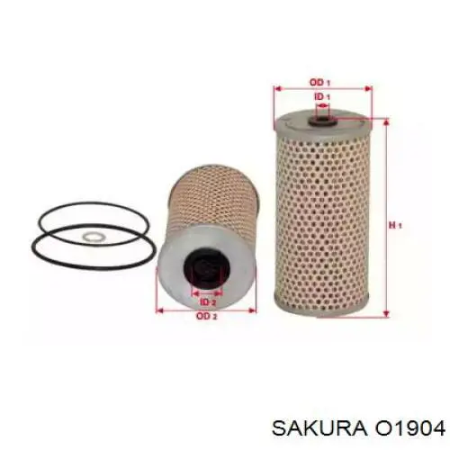 O1904 Sakura масляный фильтр