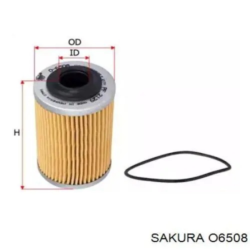 O6508 Sakura масляный фильтр