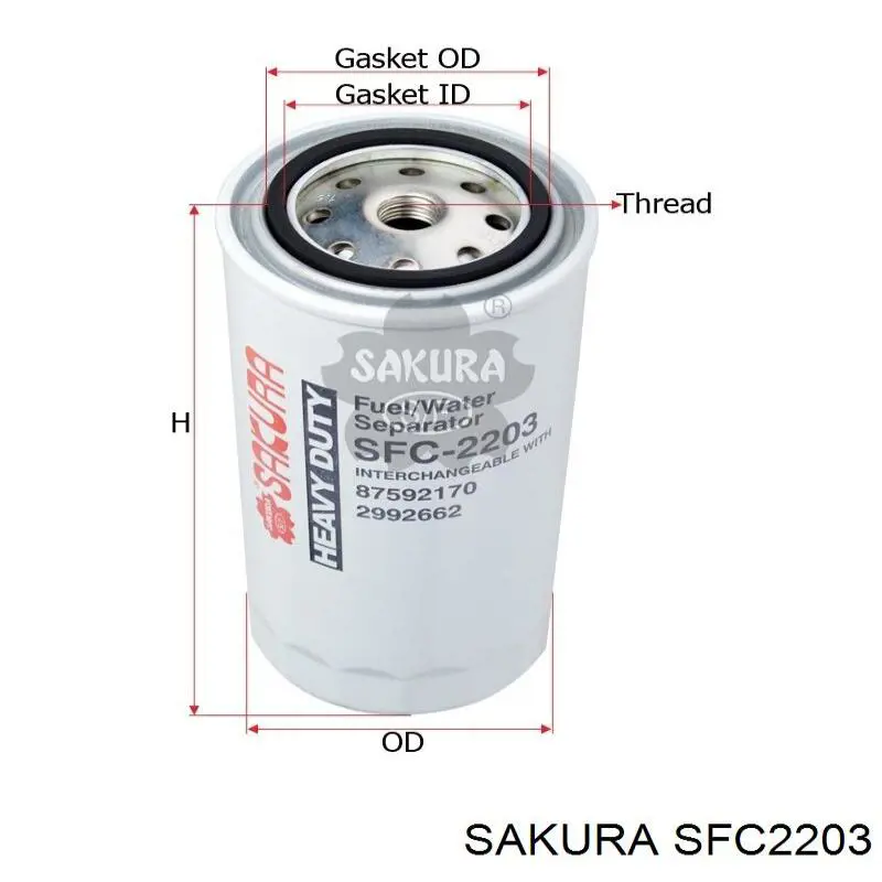 SFC-2203 Sakura топливный фильтр